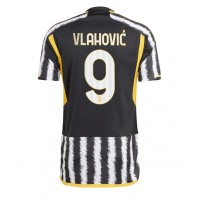 Koszulka piłkarska Juventus Dusan Vlahovic #9 Strój Domowy 2023-24 tanio Krótki Rękaw